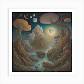 'Moonscape' Art Print