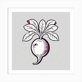 Beet logo 2 Art Print