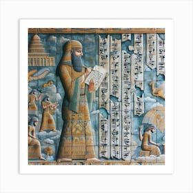 Egyptian Mural32 Art Print