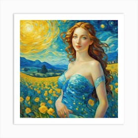 Starry Night fig Art Print