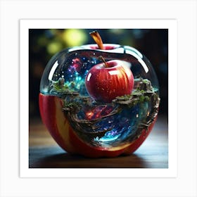 Apple In A Glass Art Print