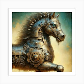 Steampunk Horse 3 Art Print