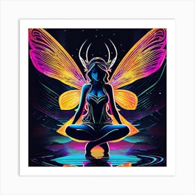 Psychedelic Fairy Art Print