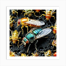 Flies 27 Art Print