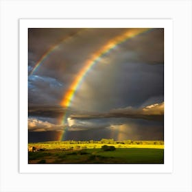 Double Rainbow Art Print