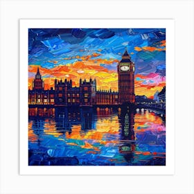 England at Sunset Van Gogh Art Print