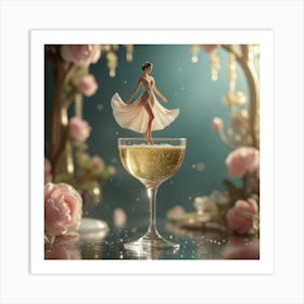 Surreal Elegance and Sophistication in Balance Art Print