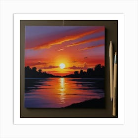 Default Create A Unique Art Of Sunset  Art Print