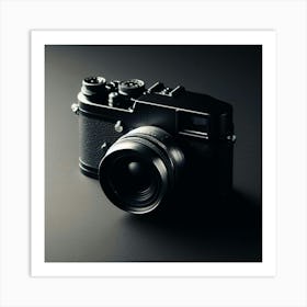 Black Camera Art Print