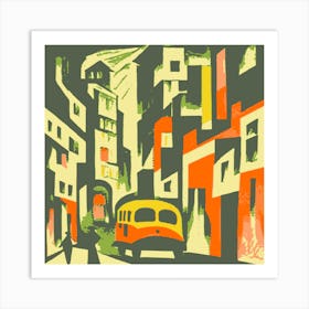 Abstract City Street 7 Art Print
