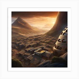 City In The Desert Art Print