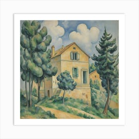 House And Trees Paul Cezanne Art Print 1 Art Print