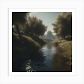 River In The Woods 23 Art Print