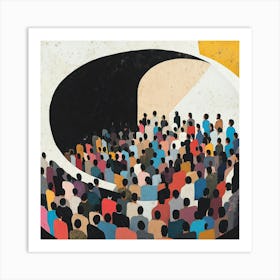 Crowd Of People 2 Art Print