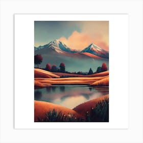 Landscape Painting 1 Art Print