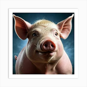 Pig Portrait 1 Art Print