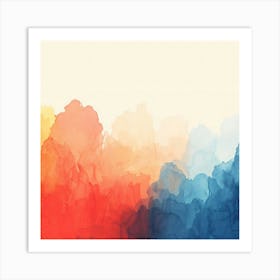 Abstract Watercolor Painting 13 Art Print