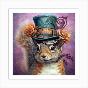 Steampunk Squirrel 2 Affiche