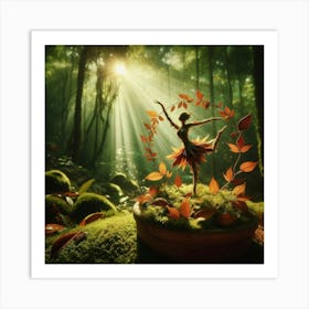 Dancer In The Forest Art Print