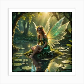 Fairy In The Forest Art Print