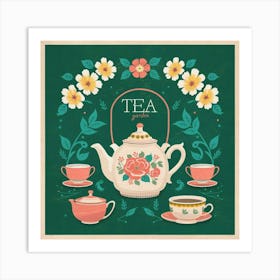 Tea Garden 3 Art Print