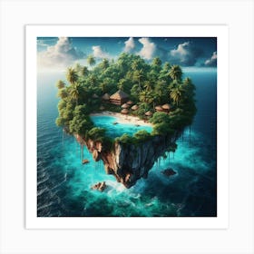 Island In The Ocean 1 Art Print