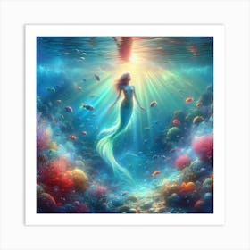 Little Mermaid 1 Art Print