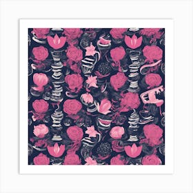 Pink Roses Art Print