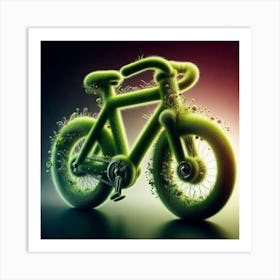 Green Bike 2 Art Print