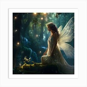 Fairy In The Forest Art Print