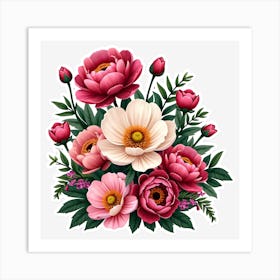 Bouquet Of Flowers 5 Art Print