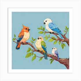 Birds Of A Feather Art Print 3 Art Print