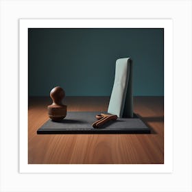 Wooden Spoon On A Table Art Print