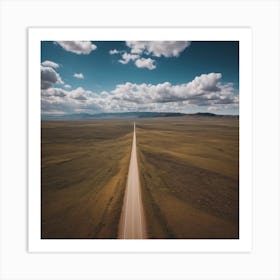 Straight High Road In The Sky Art Print