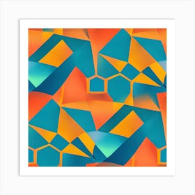 Abstract Geometric Pattern Art Print