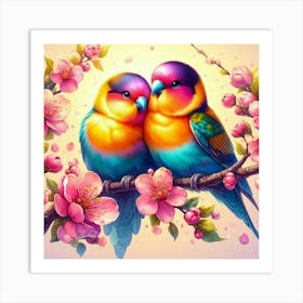 Two Birds In Love Art Print