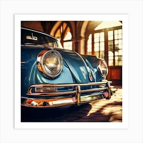 Door History Classic Detail Window Front Closeup Headlamp Sunlight Bumper Transport Auto (5) 1 Art Print