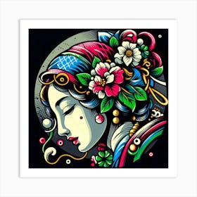 Exotic Beauty Artwork 60 Art Print