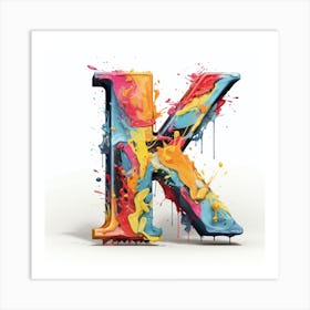 Letter K 2 Art Print