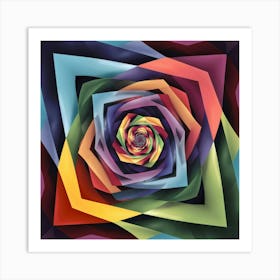 Abstract Flower 1 Art Print