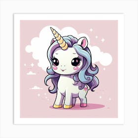 Cute Unicorn 774 Art Print