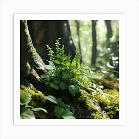 Mossy Forest 4 Art Print