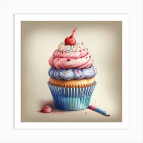 Cupcake Art Art Print