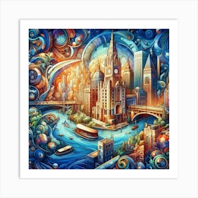 Cityscape 38 Art Print