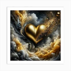 Heart Of Gold 5 Art Print