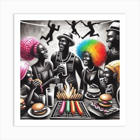 Bbq Party Art Print