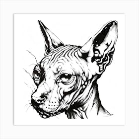 Sphynx Cat 1 Art Print