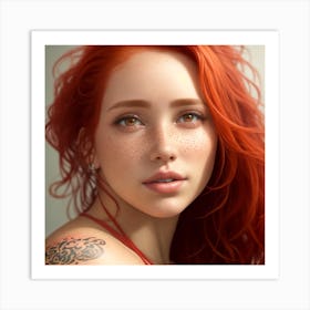 Red Haired Girl 1 Art Print