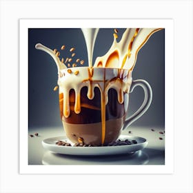 Coffee Pouring Art Print