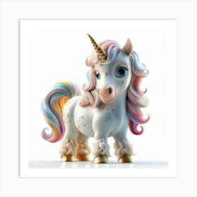 Rainbow Radiance Unicorn Art Print